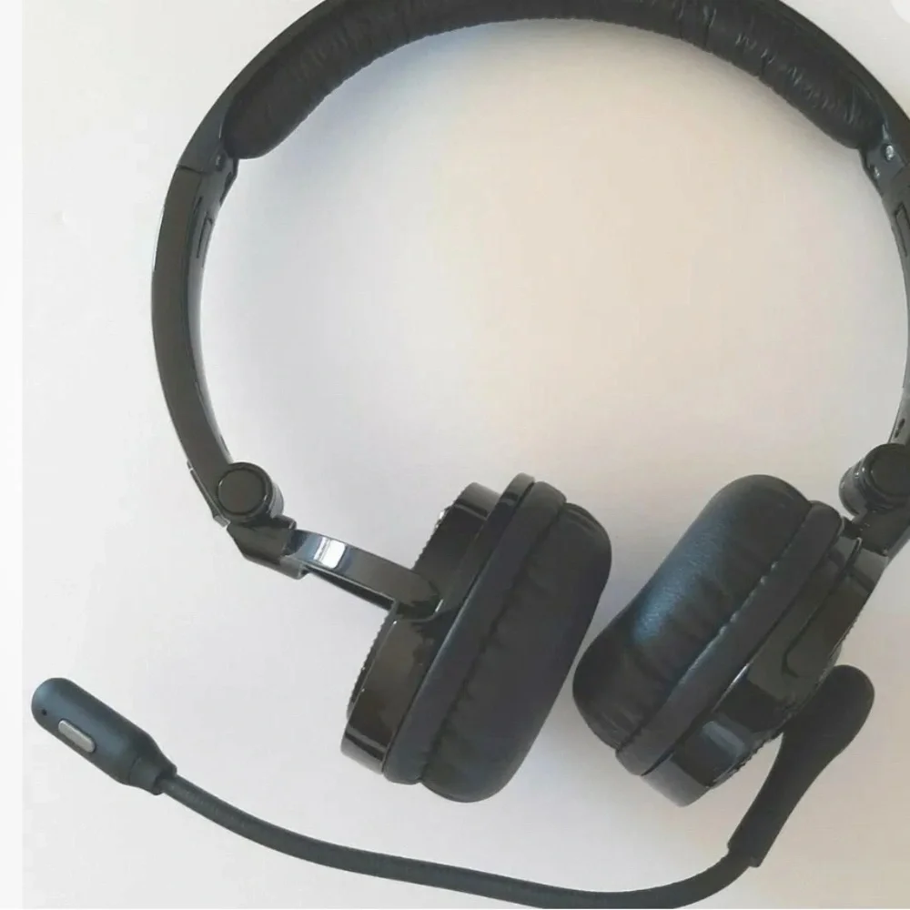 Wireless Headset Microphone Headphones Foldable Black YAMAY BH-M20 NIB